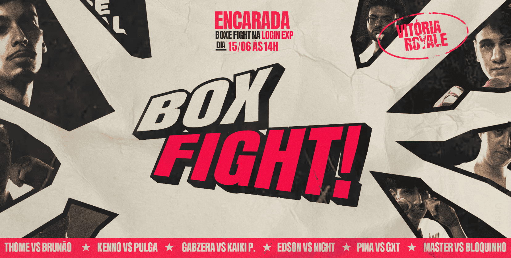 🥊🔥 Encarada BoxeFight na Login - Fortnite, creators e muito hype!